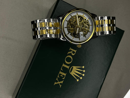 Rolex Men's Two-Tone Skeleton Automatic Wristwatch