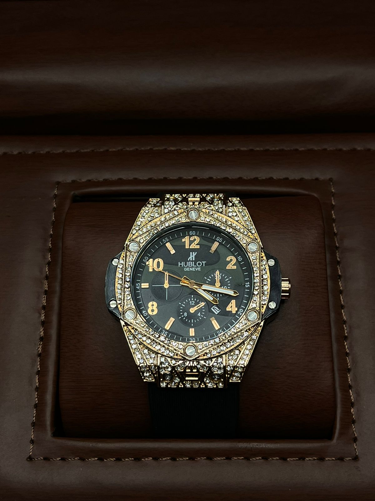 Hublot Chronograph with Diamond Bezel