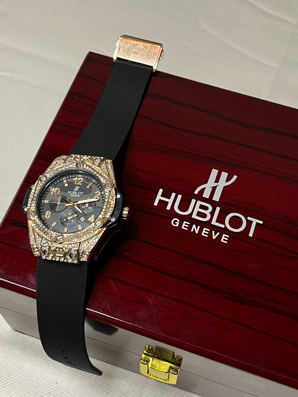 Hublot Chronograph with Diamond Bezel